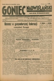 Goniec Nadwiślański: Głos Pomorski: Niezależne pismo poranne, poświęcone sprawom stanu średniego 1933.06.28 R.9 Nr146