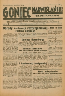 Goniec Nadwiślański: Głos Pomorski: Niezależne pismo poranne, poświęcone sprawom stanu średniego 1933.06.29 R.9 Nr147