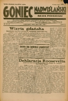 Goniec Nadwiślański: Głos Pomorski: Niezależne pismo poranne, poświęcone sprawom stanu średniego 1933.07.05 R.6 Nr151