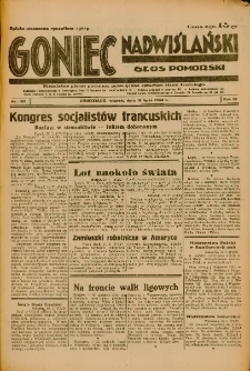 Goniec Nadwiślański: Głos Pomorski: Niezależne pismo poranne, poświęcone sprawom stanu średniego 1933.07.18 R.9 Nr162