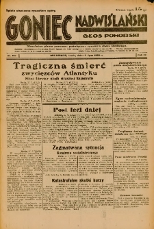 Goniec Nadwiślański: Głos Pomorski: Niezależne pismo poranne, poświęcone sprawom stanu średniego 1933.07.19 R.9 Nr163