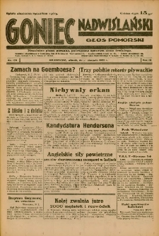 Goniec Nadwiślański: Głos Pomorski: Niezależne pismo poranne, poświęcone sprawom stanu średniego 1933.08.01 R.9 Nr174
