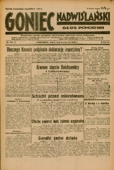 Goniec Nadwiślański: Głos Pomorski: Niezależne pismo poranne, poświęcone sprawom stanu średniego 1933.08.02 R.9 Nr175