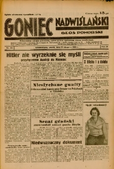 Goniec Nadwiślański: Głos Pomorski: Niezależne pismo poranne, poświęcone sprawom stanu średniego 1933.08.25 R.9 Nr194