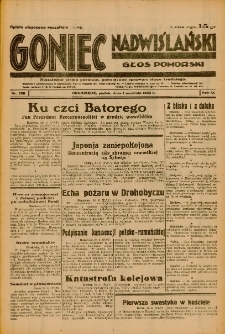 GazetGoniec Nadwiślański: Głos Pomorski: Niezależne pismo poranne, poświęcone sprawom stanu średniego 1933.09.01 R.9 Nr200