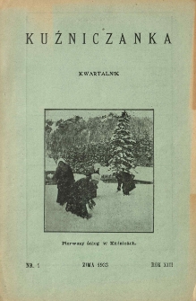 Kuźniczanka 1933 R.13 nr1