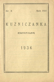 Kuźniczanka 1936 R.16 nr3