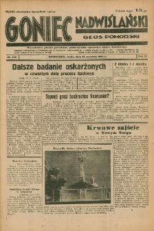 Goniec Nadwiślański: Głos Pomorski: Niezależne pismo poranne, poświęcone sprawom stanu średniego 1933.09.27 R.9 Nr222