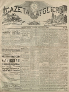 Gazeta Katolicka : czasopismo tygodniowe poświęcone interesom polskim w Ameryce. 1881.06.23 T.10 No.42