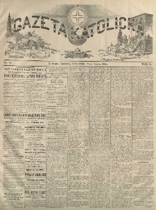 Gazeta Katolicka : czasopismo tygodniowe poświęcone interesom polskim w Ameryce. 1881.07.28 T.10 No.47