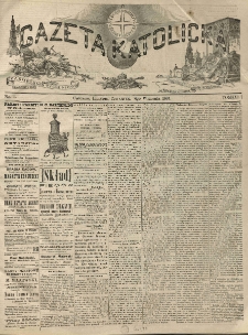 Gazeta Katolicka : czasopismo tygodniowe poświęcone interesom polskim w Ameryce. 1881.09.08 T.11 No.1