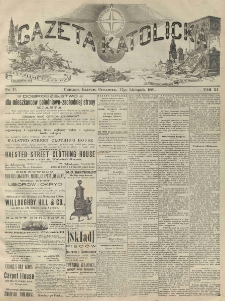 Gazeta Katolicka : czasopismo tygodniowe poświęcone interesom polskim w Ameryce. 1881.11.17 T.11 No.11