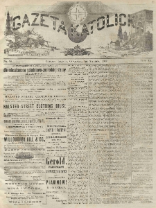 Gazeta Katolicka : czasopismo tygodniowe poświęcone interesom polskim w Ameryce. 1882.01.05 T.11 No.18