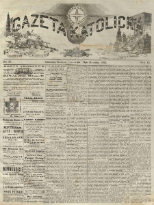 Gazeta Katolicka : czasopismo tygodniowe poświęcone interesom polskim w Ameryce. 1882.01.19 T.11 No.20