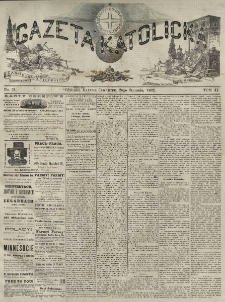 Gazeta Katolicka : czasopismo tygodniowe poświęcone interesom polskim w Ameryce. 1882.01.26 T.11 No.21