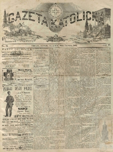 Gazeta Katolicka : czasopismo tygodniowe poświęcone interesom polskim w Ameryce. 1882.06.29 T.11 No.43