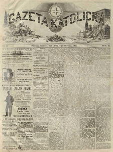 Gazeta Katolicka : czasopismo tygodniowe poświęcone interesom polskim w Ameryce. 1882.08.31 T.11 No.52