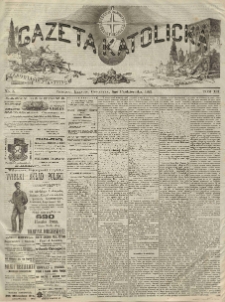 Gazeta Katolicka : czasopismo tygodniowe poświęcone interesom polskim w Ameryce. 1882.10.05 T.12 No.5
