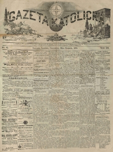 Gazeta Katolicka : czasopismo tygodniowe poświęcone interesom polskim w Ameryce. 1883.08.30 T.12 No.52