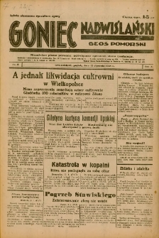Goniec Nadwiślański: Głos Pomorski: Niezależne pismo poranne, poświęcone sprawom stanu średniego 1934.01.12 R.10 Nr8