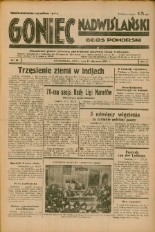 Goniec Nadwiślański: Głos Pomorski: Niezależne pismo poranne, poświęcone sprawom stanu średniego 1934.01.17 R.10 Nr12