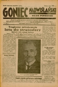 Goniec Nadwiślański: Głos Pomorski: Niezależne pismo poranne, poświęcone sprawom stanu średniego 1934.02.02 R.10 Nr26