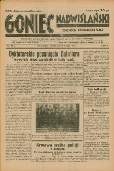 Goniec Nadwiślański: Głos Pomorski: Niezależne pismo poranne, poświęcone sprawom stanu średniego 1934.02.06 R.10 Nr28
