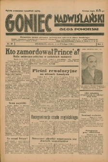 Goniec Nadwiślański: Głos Pomorski: Niezależne pismo poranne, poświęcone sprawom stanu średniego 1934.02.27 R.10 Nr46