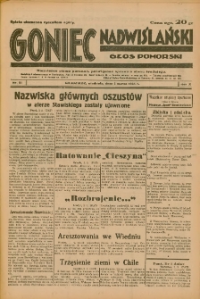 Goniec Nadwiślański: Głos Pomorski: Niezależne pismo poranne, poświęcone sprawom stanu średniego 1934.03.04 R.10 Nr51