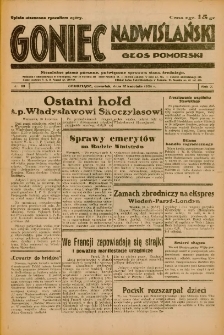 Goniec Nadwiślański: Głos Pomorski: Niezależne pismo poranne, poświęcone sprawom stanu średniego 1934.04.12 R.10 Nr83