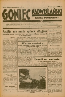 Goniec Nadwiślański: Głos Pomorski: Niezależne pismo poranne, poświęcone sprawom stanu średniego 1934.05.13 R.10 Nr108