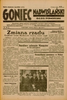 Goniec Nadwiślański: Głos Pomorski: Niezależne pismo poranne, poświęcone sprawom stanu średniego 1934.05.15 R.10 Nr109