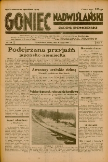 Goniec Nadwiślański: Głos Pomorski: Niezależne pismo poranne, poświęcone sprawom stanu średniego 1934.05.16 R.10 Nr110