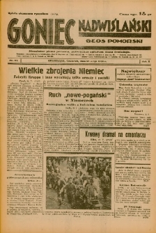 Goniec Nadwiślański: Głos Pomorski: Niezależne pismo poranne, poświęcone sprawom stanu średniego 1934.05.24 R.10 Nr116