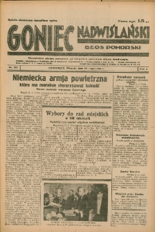 Goniec Nadwiślański: Głos Pomorski: Niezależne pismo poranne, poświęcone sprawom stanu średniego 1934.05.29 R.10 Nr120