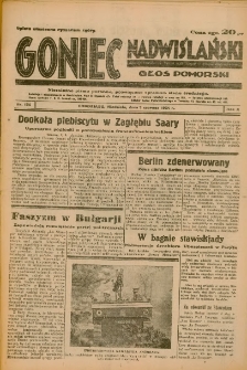 Goniec Nadwiślański: Głos Pomorski: Niezależne pismo poranne, poświęcone sprawom stanu średniego 1934.06.03 R.10 Nr124