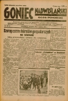 Goniec Nadwiślański: Głos Pomorski: Niezależne pismo poranne, poświęcone sprawom stanu średniego 1934.06.07 R.10 Nr127