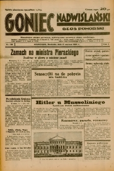 Goniec Nadwiślański: Głos Pomorski: Niezależne pismo poranne, poświęcone sprawom stanu średniego 1934.06.17 R.10 Nr136