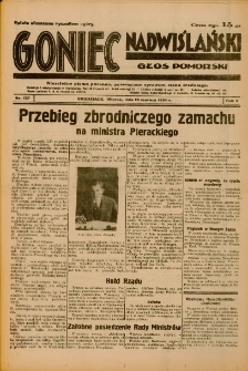 Goniec Nadwiślański: Głos Pomorski: Niezależne pismo poranne, poświęcone sprawom stanu średniego 1934.06.19 R.10 Nr137