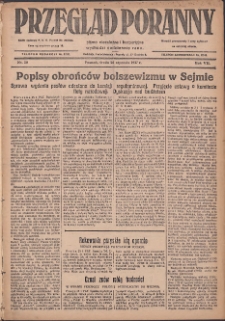 Przegląd Poranny: pismo niezależne i bezpartyjne 1927.01.26 R.7 Nr20