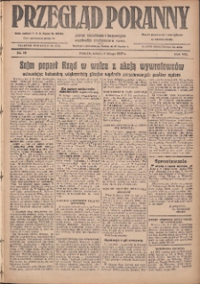 Przegląd Poranny: pismo niezależne i bezpartyjne 1927.02.05 R.7 Nr28
