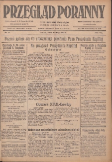 Przegląd Poranny: pismo niezależne i bezpartyjne 1927.02.16 R.7 Nr37