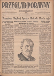 Przegląd Poranny: pismo niezależne i bezpartyjne 1927.02.17 R.7 Nr38