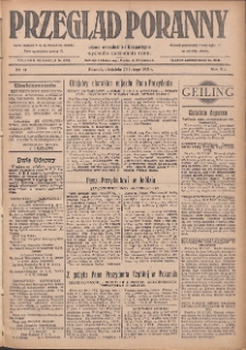 Przegląd Poranny: pismo niezależne i bezpartyjne 1927.02.20 R.7 Nr41