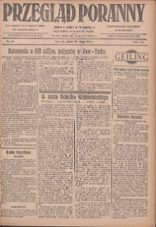 Przegląd Poranny: pismo niezależne i bezpartyjne 1927.02.25 R.7 Nr45