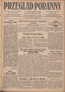 Przegląd Poranny: pismo niezależne i bezpartyjne 1927.02.26 R.7 Nr46