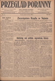 Przegląd Poranny: pismo niezależne i bezpartyjne 1927.03.23 R.7 Nr67