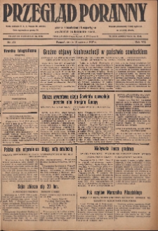 Przegląd Poranny: pismo niezależne i bezpartyjne 1927.06.09 R.7 Nr134