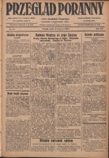 Przegląd Poranny: pismo niezależne i bezpartyjne 1927.06.22 R.7 Nr139