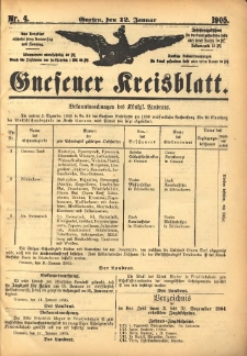 Gnesener Kreisblatt 1905.01.12 Nr4